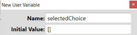 ChatMapper Create new user variable
